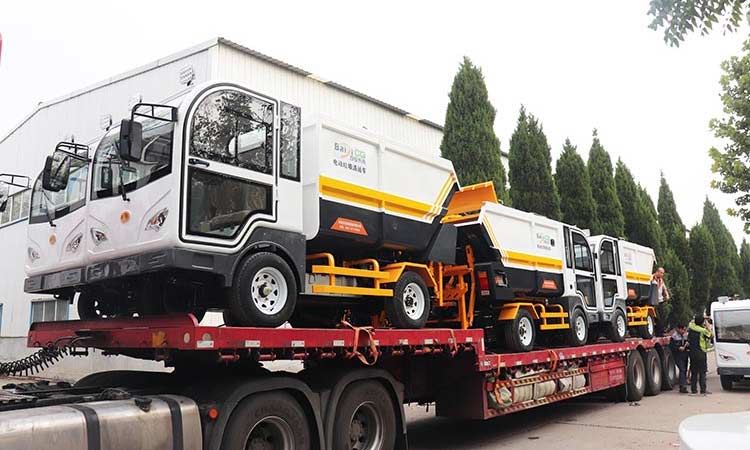 江西環(huán)衛(wèi)公司訂購電動垃圾清運車