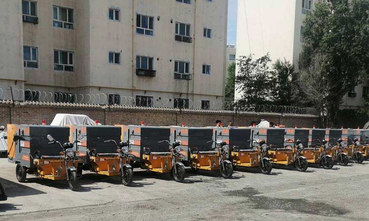 多功能電動高壓清洗車助力美麗新疆讓城市更美麗，讓環(huán)境更安逸