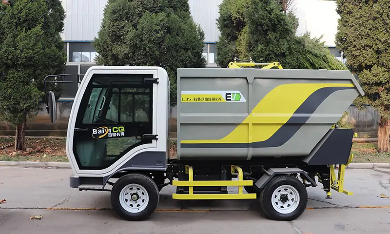 純電動(dòng)后裝式垃圾轉(zhuǎn)運(yùn)車-解決物業(yè)小區(qū)垃圾轉(zhuǎn)運(yùn)、清理問(wèn)題