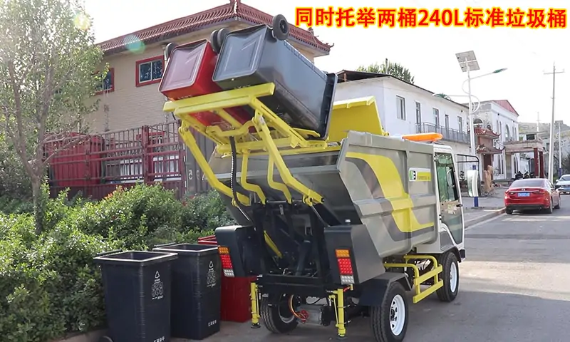 節(jié)假日期間，使用后裝式垃圾清運(yùn)車解決物業(yè)商業(yè)街道及商業(yè)街道垃圾清運(yùn)問(wèn)題