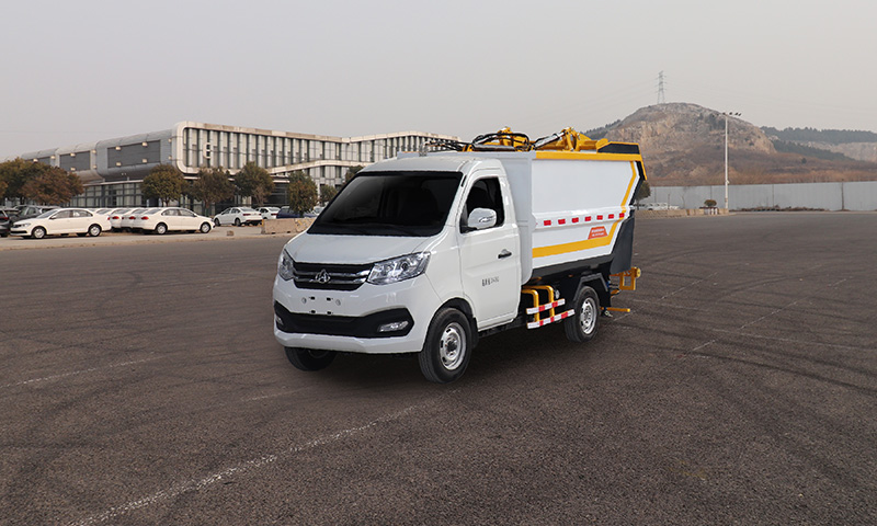 有公告，可上牌！新型新能源垃圾清運車上市！ 大容量后裝垃圾箱，滿足多種場景使用需求！