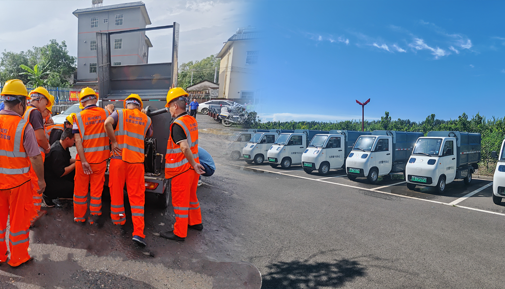 山東百易長(zhǎng)青北京環(huán)衛(wèi)集團(tuán)-交車(chē)現(xiàn)場(chǎng)