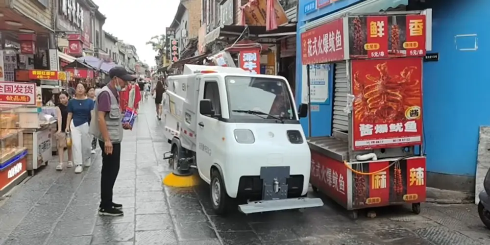 新能源洗掃車_小型新能源洗掃車_洗掃車_純電動洗掃車