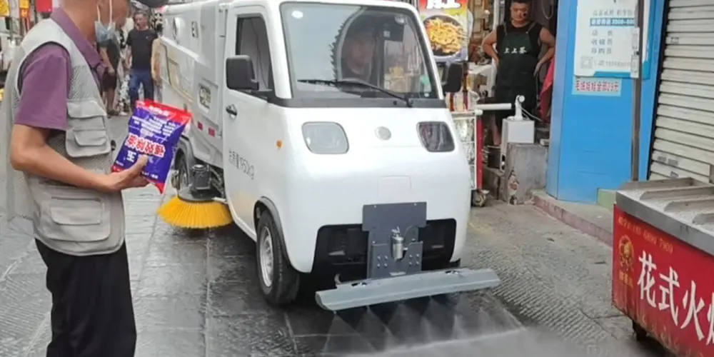 新能源洗掃車_小型新能源洗掃車_洗掃車_純電動洗掃車